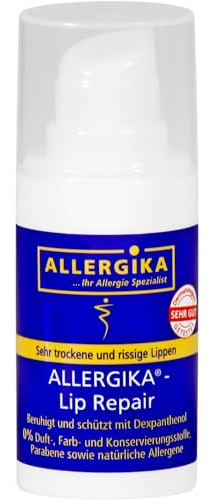 ALLERGIKA Lip Repair beruhigt und schützt mit Dexpanthenol für sehr trockene und rissige Lippen, 15 ml Creme