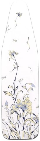 Household Essentials Ultra Ironing Board Cover, Multicolor Iris Floral Pattern Copriasse da Stiro, Floreale, Cotone