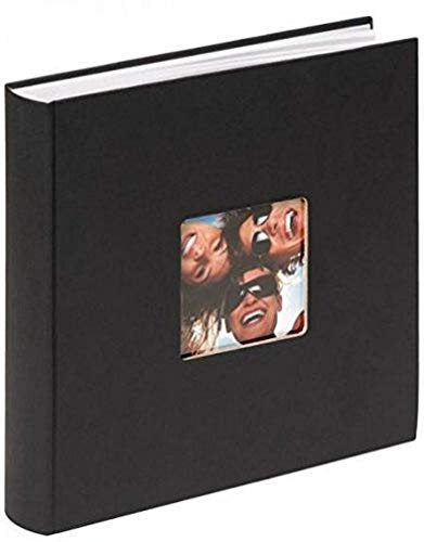 walther design Fotoalbum schwarz 30 x 30 cm mit Cover-Ausstanzung, Fun FA-208-B