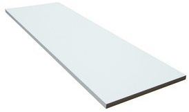 White Melamine 1200 x 152 x 15mm Can be cut to size