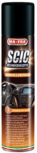 Mafra, Scic Orange Dashboard Spray, Renouvelle et Protège Les Plastiques du Tableau de Bord, Prévient L'accumulation de Poussière et Les Fissures, Effet Moyennement Brillant, 600ml
