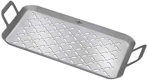 Küchenprofi BBQ Grillpfanne STYLE 34 x 18,5 x 5, Grillschale, Grillblech, Edelstahl