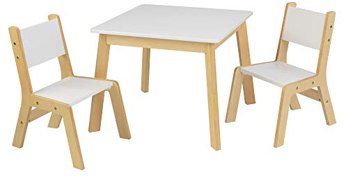 KidKraft 63214 Bord och Stolar, Vit, Brun