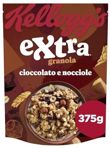 Kellogg's Extra Granola Cereali Cioccolato e Nocciole 375g