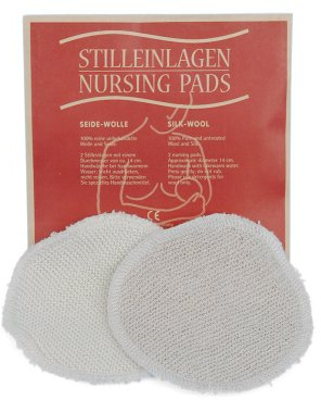 Stilleinlagen Seide/Wolle, 2 Stück