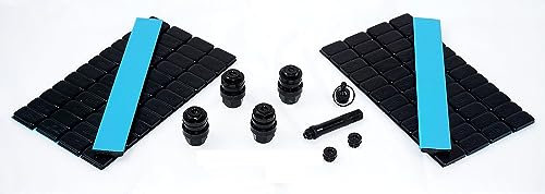 1x Set oPtivent versteckte unsichtbare Ventile 11,3mm + 600g Auswuchtgewichte schwarz