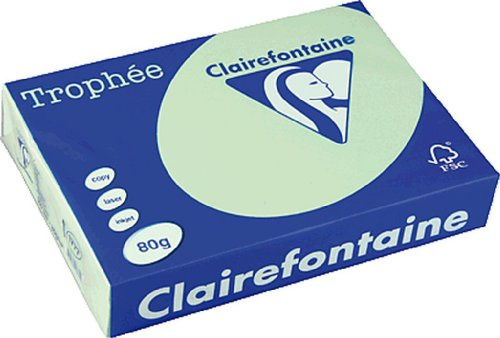 Clairefontaine Tropheé Pastell 1777C kopieringspapper DIN A4 grön 80 g/m2 500 ark