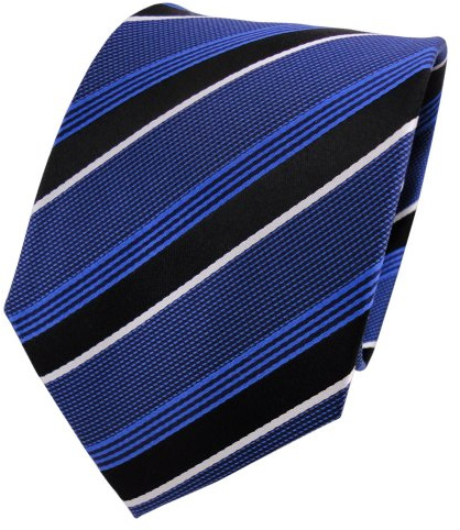TigerTie Designer Seidenkrawatte in gestreift - 8 cm Breite