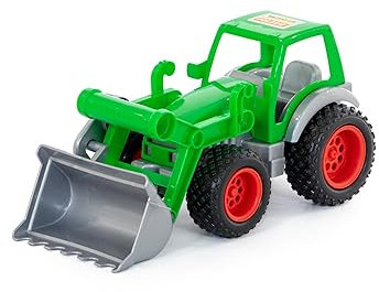 WADER QUALITY TOYS 37787 Farmer Technic Traktor mit Frontschaufel