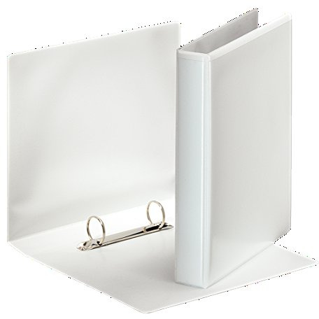 Esselte 46571 - Ringbuch mit Hüllen, A5, PP, 2 Ringe, 25 mm, weiß DIN A5