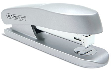 Rapesco Skippa häftklammer, 20 ark kapacitet använder häftklammer 24/6 och 26/6 mm – silver, 535891 1 SILVER