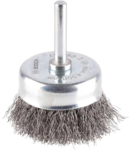 Bosch 1x Brosse Boiss. Ondulés PRO Metal clean Emm. Cyl. | pour Acier, Métaux non ferreux, Ø 50 mm Professional Accessoire Perceuses