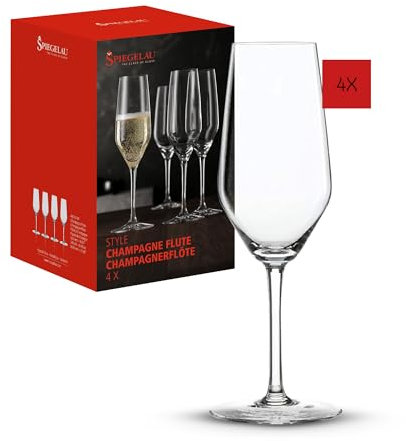 Spiegelau & Nachtmann, Bicchieri da Vino e Decanter Serie, Style Flute da Champagne