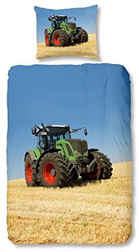 Good Morning! 4208-P bettwäsche mit Traktor, 100% Baumwolle, Multi Colour,2 teilig, 200x135x0.5 cm