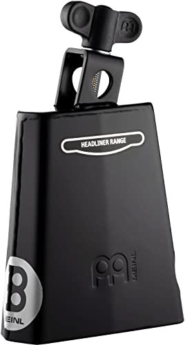 Meinl Percussion Headliner ChaCha Cowbell - Small Idiophone - Length 5 Inches - Mountable - Powder-Coated Steel, Black (HCO4BK)