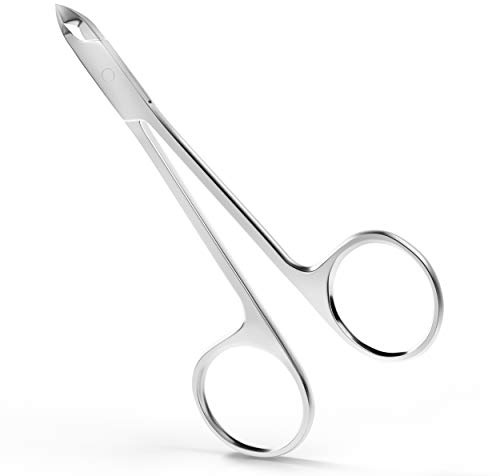 Suvorna 4 cuticle scissors for nails cuticle trimmer, cuticle nippers professional, cuticle clippers professional, cuticle scissors extra fine curved, cuticle cutter & cuticle remover for nails.