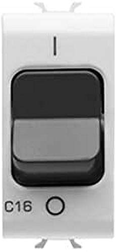 GEWISS - GW10468 - Interruttore Automatico Magnetotermico - Curva C - 1P+N 16A 230V ac - 1 Modulo - Bianco - Serie Chorus