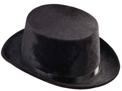 W WIDMANN MILANO Party Fashion - Zylinder aus Samt, Kopfbedeckung, Accessoire, 18. und 19. Jahrhundert, Karneval