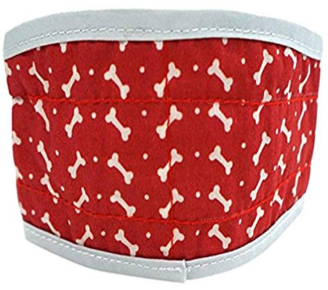 FouFou Cooling Collar, Large, 20.5 x 3.25-Inch , Red