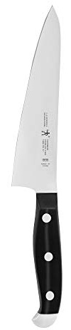 HENCKELS Statement Razor-Sharp 5-inch Compact Chef Knife, German Engineered Informed by 100+ Years of Mastery, Black/Stainless Steel