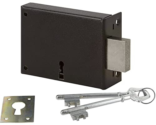 Metalux Série 467 Droite - Serrure en applique 140x80 Porte extérieur portail cave jardin