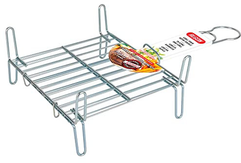 ALPGRILL Griglia, Acciaio Inossidabile, Argento, 25 x 25 cm