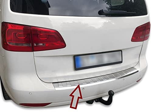 Recambo | Protector de Parachoques trasero | Compatible con VW Touran 1T3 | 2010-2015 | Acero Inoxidable Mate | Protección borde de carga