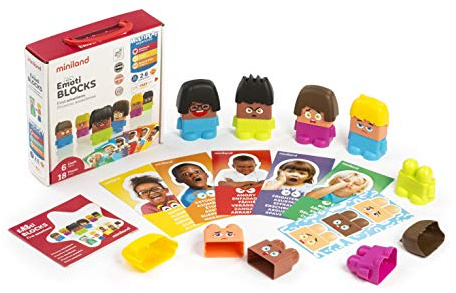 Miniland Emotiblocks-Erste Emotionen Kennenlernen für Die Kleinsten mit viel Spaß