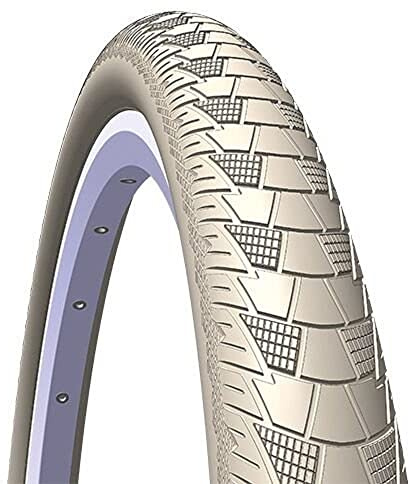 Rubena/Mitas Cityhopper Trekking Pneu, Mixte, Cityhopper, crème, Size 28 x 2.00