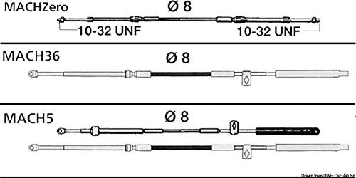 Ultraflex Schaltzug MACH36 Mercruiser/Gen.II Control 19'