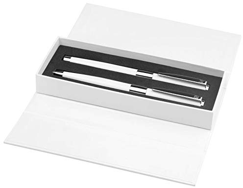 Senator S-066267104508 Schreibset Image White Line, Rollerball und Kugelschreiber, blau/weiß