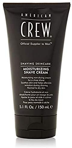 American Crew – Moisturizing Shave Cream, Crema de Afeitar Hidratante, Cuidado Facial para Hombre, Protege y Suaviza la Piel, Previene la Irritación, Cuidado de la Barba, 150 ml