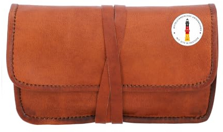 Gusti Drehertasche Leder - Bradley Tabaktasche Utensilientasche Akkutasche Braun Leder…
