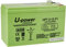 U-Power - Batería piombo AGM Sigillata 7.2Ah 12V - Faston F1 4.8mm
