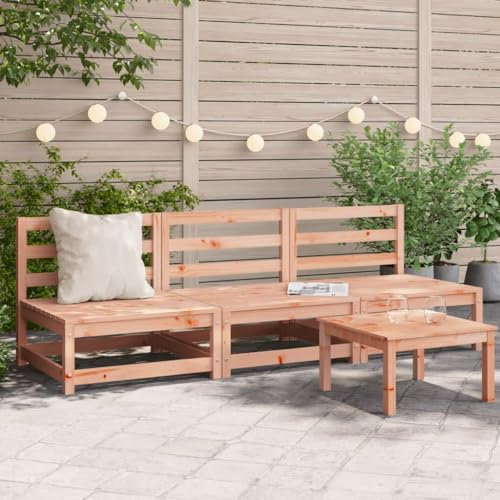 ShGaxin Armlösa trädgårdssoffor 3 st trä Douglas 70x70x67 cm, trädgårdssoffa utomhus, trädgårdssoffa, terrass soffa, terrasssoffor, trädgårdsmöbler utomhus - 837933