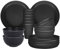 Sagiterra Juego de platos y cuencos, juego de vajilla ligera e irrompible de 18 piezas para 6, platos de camping para picnic, juegos de platos con platos de 23 cm, cuencos de 15 cm, tazas para cocina