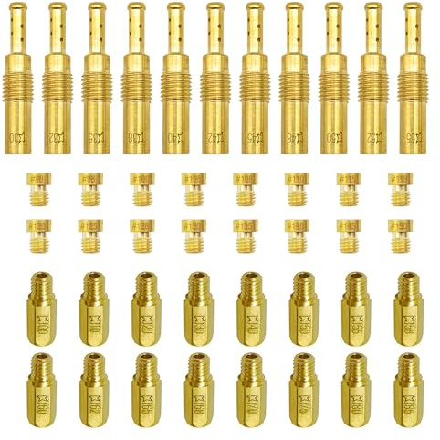 YGQ 43 pezzi Kit Getti Carburatore getti principali & getti pilota lenti per carburatore Keihin Nibbi 99101-393 99101-357 N424-21