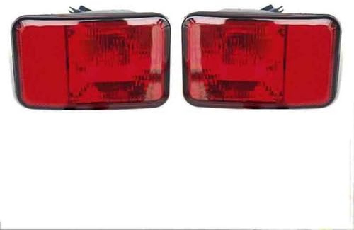 DZSQEGBX Fendinebbia Paraurti Posteriore per Jeep per Wrangler 2007-2018, Sostituzione Alloggiamento Lampada Senza Lampadina, Luci Avvertimento 55078104ac 55078105ac Blocchi Luci Antinebbia