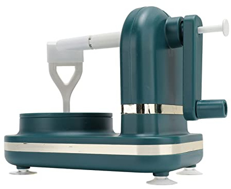 Yctze Éplucheur de Fruits à la Main pour les Pommes et Fruits Ronds - Outil de Pelage Automatique Facile pour Votre Cuisine (GREEN)
