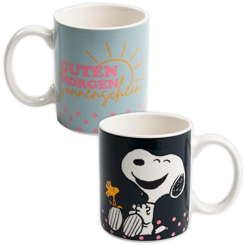 United Labels The Peanuts Snoopy Taza mágica – Buenos días sol taza de café cerámica cambiacolor 320 ml