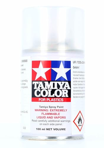 TAMIYA 85065 TS-65 Perleffekt Klarlack glänzend 100m - Sprühfarbe für Plastikmodellbau, Modellbau und Bastelzubehör, Sprühfarbe für den Modellbau