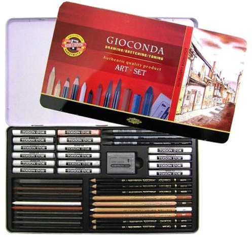 39-teiliges GIOCONDA Art - Set / Zeichenset von Koh-I-Noor