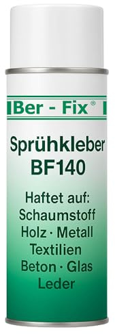 Ber-Fix Sprühkleber BF140 2 Großgebinde | Sprühkleber BF140 2: passend für Reparatur, Verarbeitung und saubere Anwendung.