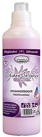 Ammorbidente Mangiaodori Tessuti e Capi Lavaggio Acqua Formula Professionale Per Lavanderie Igienizzante Concentrato Micro Capsule (Orchidea Selvatica)