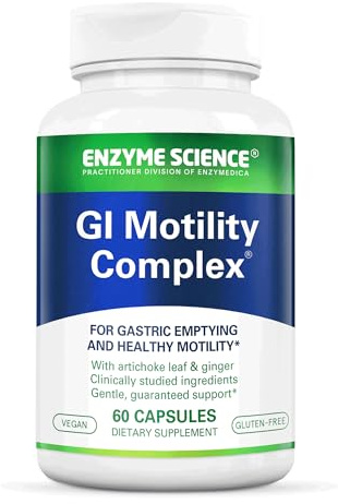 Enzyme Science GI Motility Complex, 60 Capsules – All Natural Digestive Enzyme Support – Gut Health Supplement– Supports Gastrointestinal Motility and Transport – Aids Small Bowel and Stomach