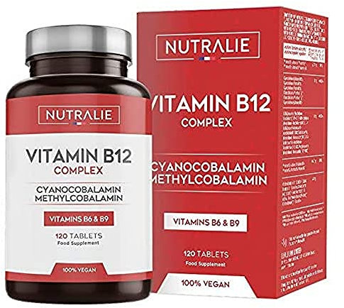 Vitamina B12 Vegana 2000mgc Metilcobalamina e Cianocobalamina - Stanchezza e Immunità - 120 Compresse Vegane Nutralie