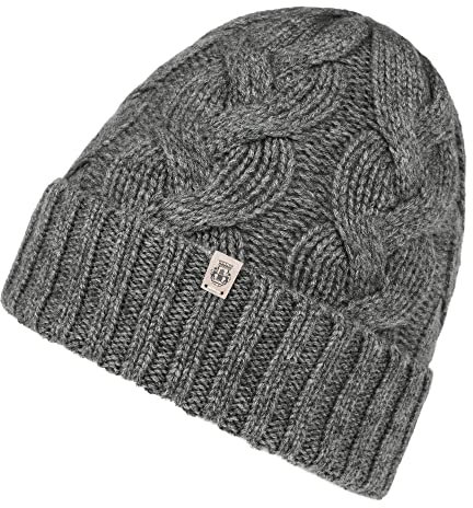 Roeckl Damen Braided Cashmere Winter-Mütze, Flanell, ONE Size