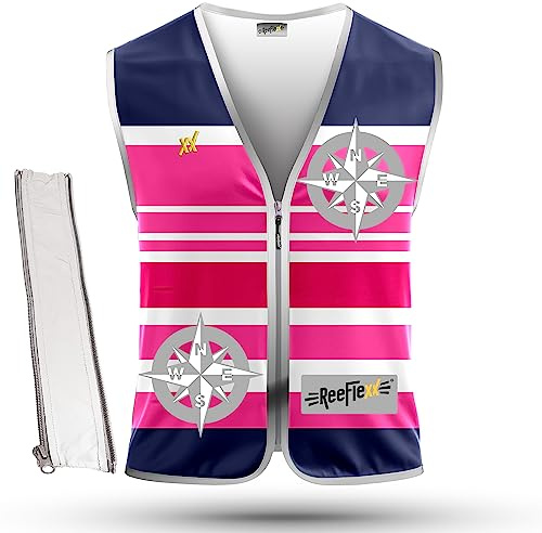 REEFLEXX Pink Nautic Compass - Damenweste - Größe S + Größenadapter