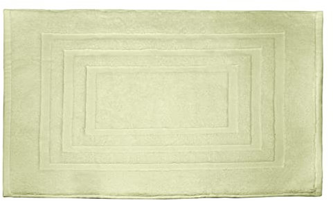 CapitanCasa Sophie - Alfombra de baño de rizo de algodón, color liso