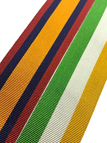Hornbeam Militaria Replacement Boer War Medal Ribbon, Queens and Kings South Africa Medal Pair, Full Size